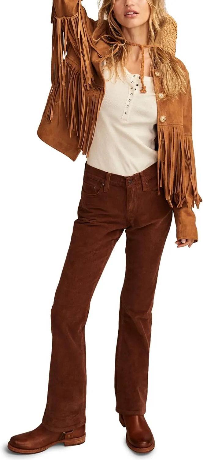 Lucky Brand Women's Mid Rise Sweet Boot Cut Corduroy