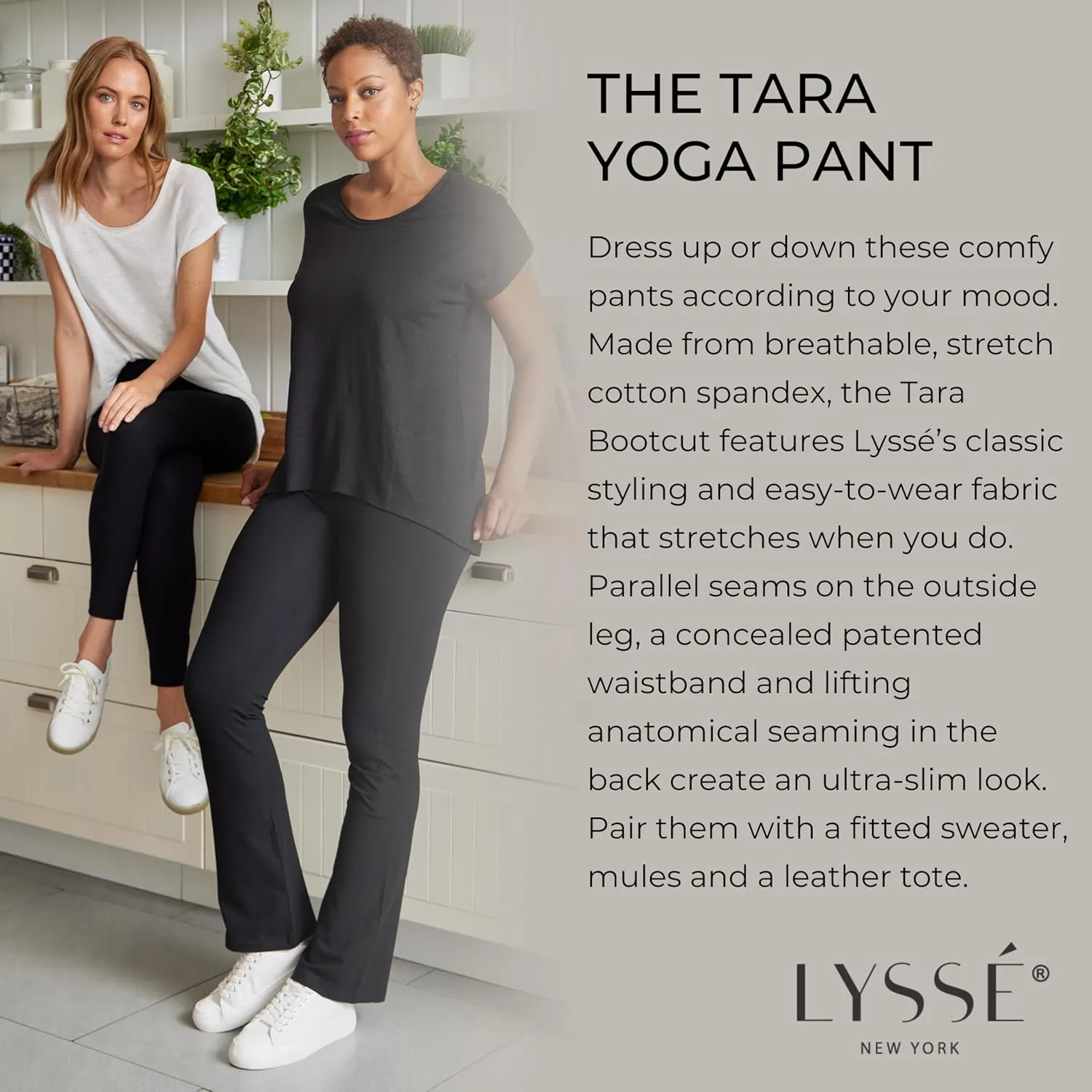Lyssé Women's Tara Cotton Bootcut