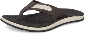 MALIDA Flip Flops For Men Non-Slip Bathroom Shower Shoes Cushion foam Indoor and Outdoor Thong Sandals,Brown US 9