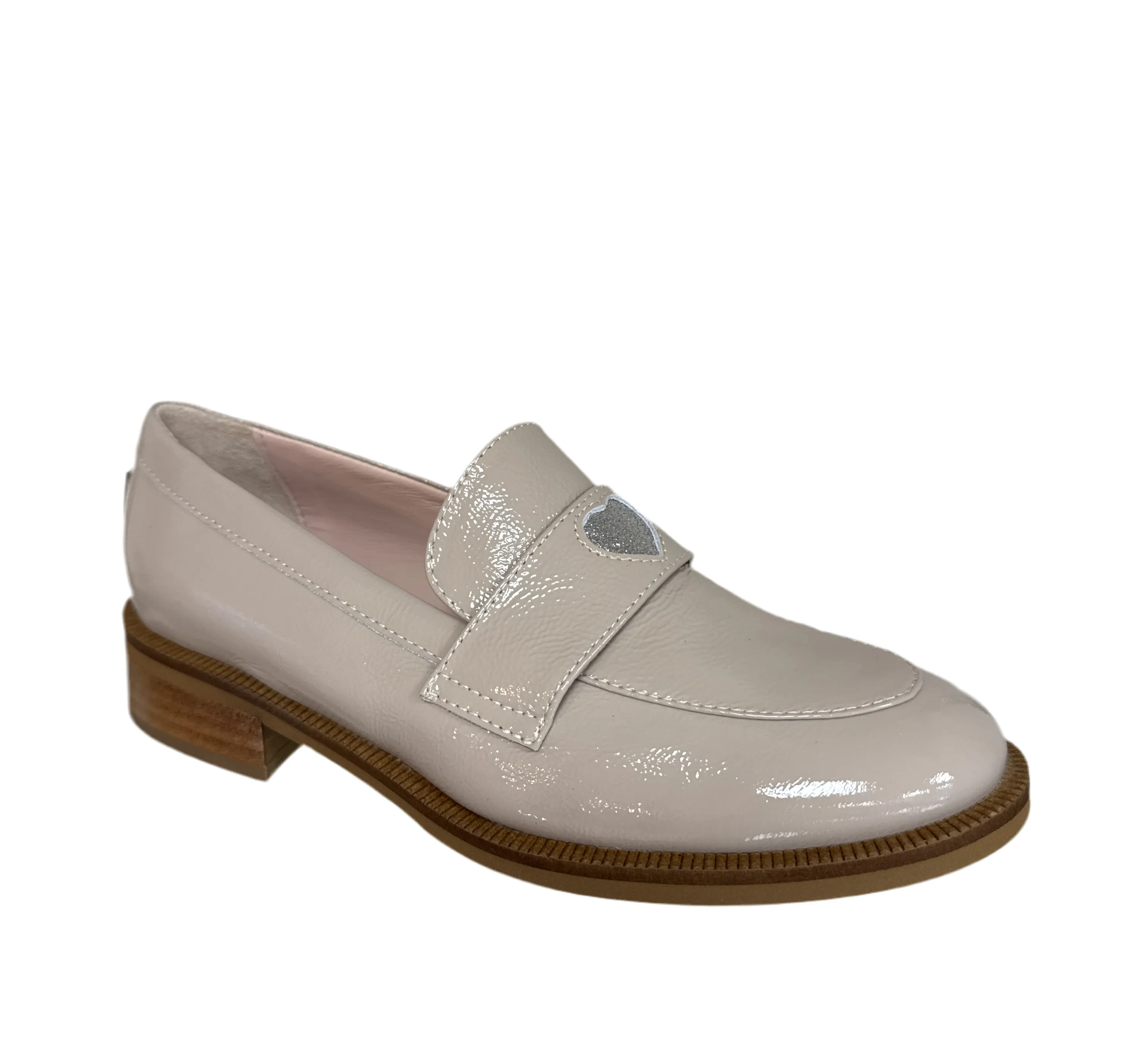 Marco Moreo Nude Patent Loafer