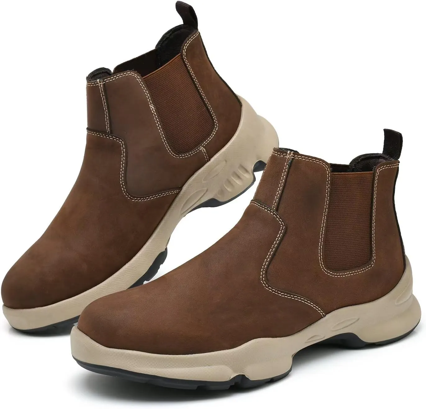 Men's Chukka Boots Genuine Leather Ankle Boot for Men Classic Casual Oxford Style Footwear