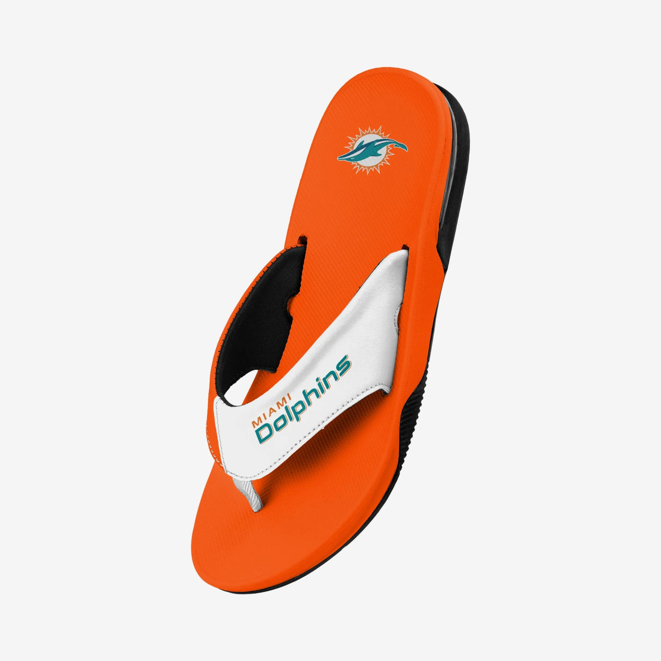 Miami Dolphins Team Color Contour Flip Flop
