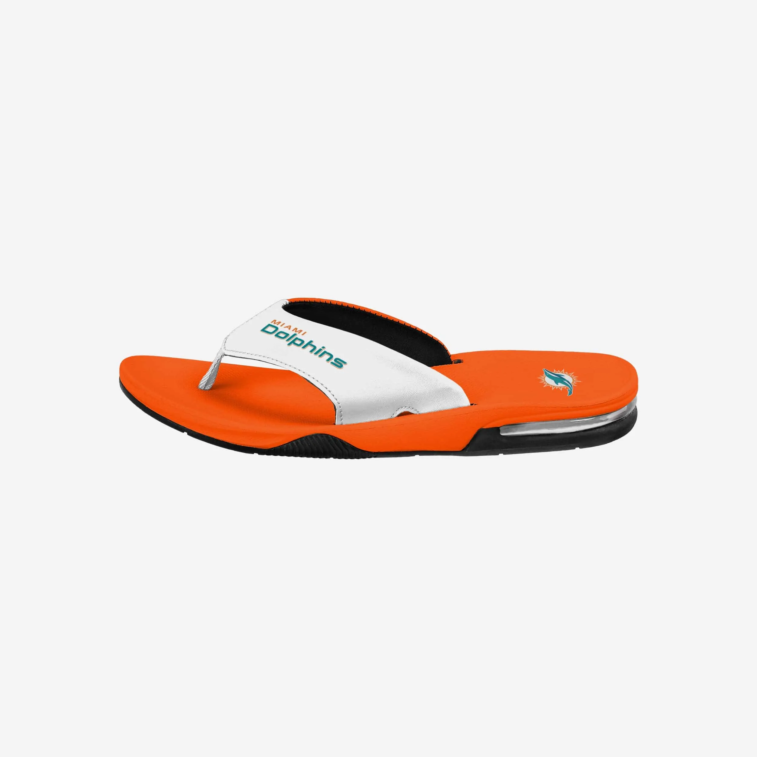 Miami Dolphins Team Color Contour Flip Flop