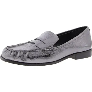 MICHAEL Michael Kors Womens Carlson Loafer Padded Insole Patent Leather Loafers