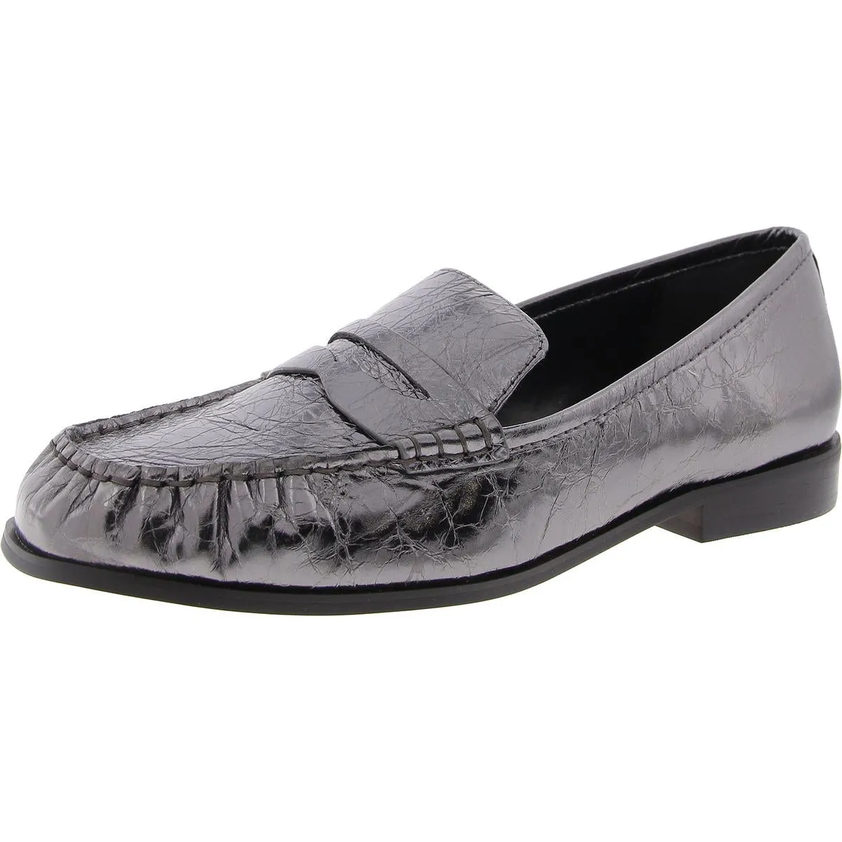MICHAEL Michael Kors Womens Carlson Loafer Padded Insole Patent Leather Loafers