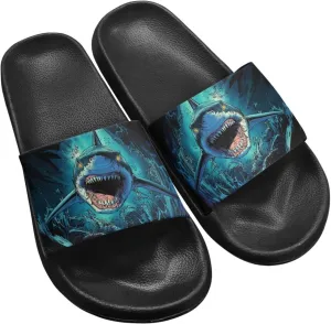 Micoklinlin Slide Sandals for Women Men Cute Rubber Slip-On Flip Flops Fashion Shower Yoga Pool Beach Waterproof Slippers