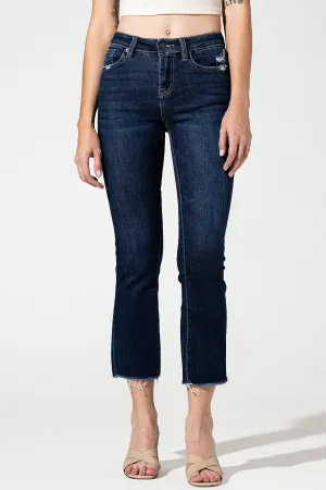 Mid Rise Boot Cut Crop