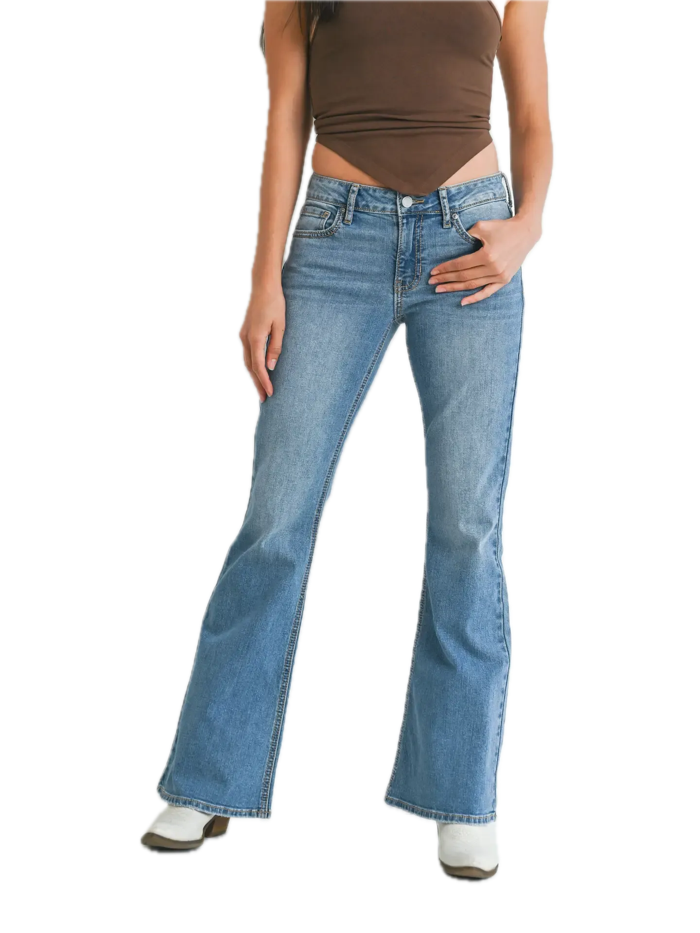 Mimi Low Rise Boot Cut Denim