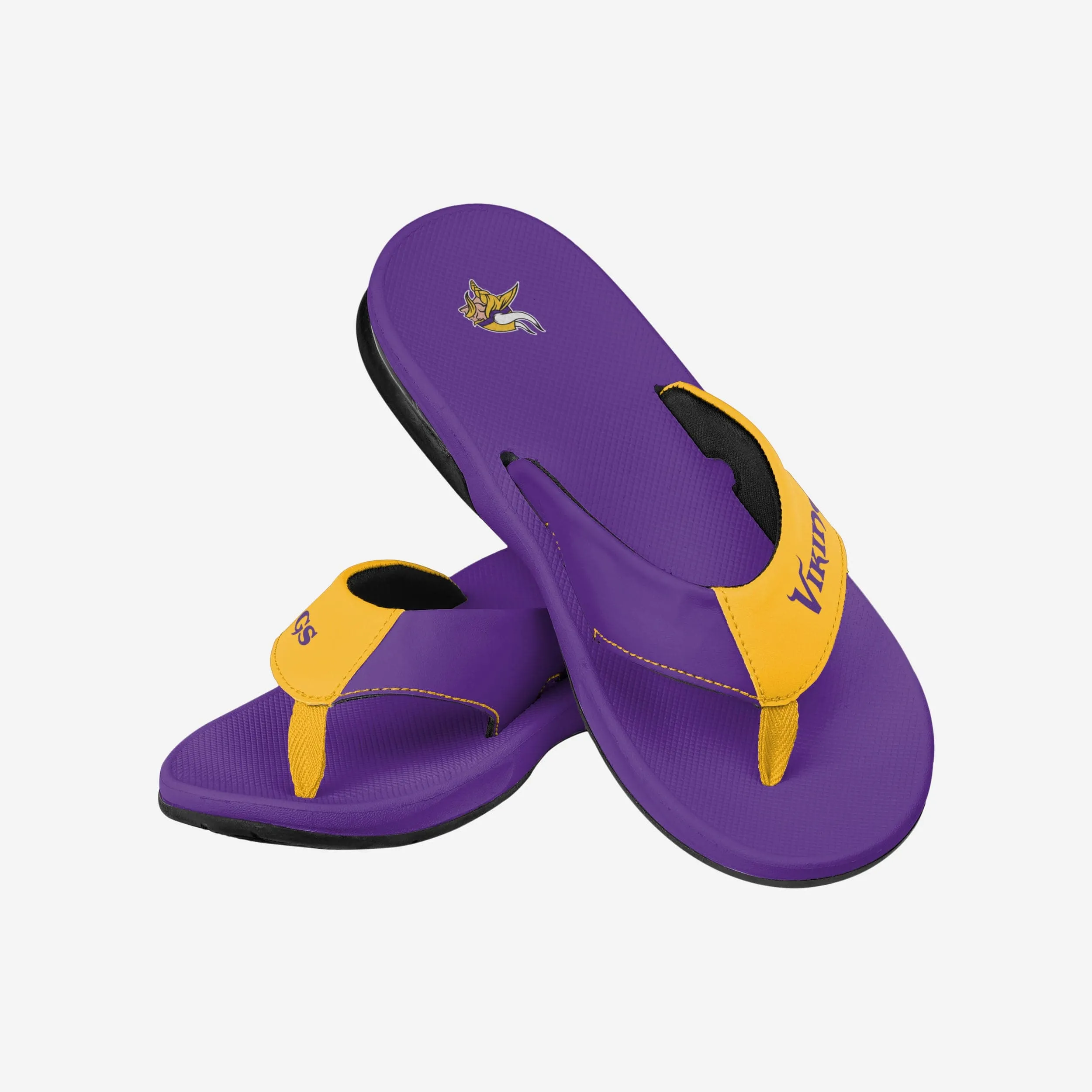 Minnesota Vikings Team Color Contour Flip Flop
