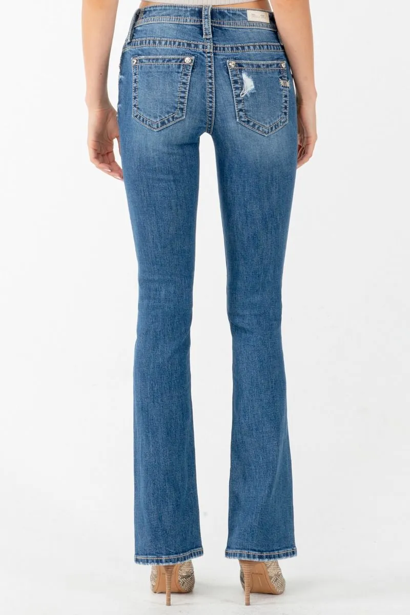 Miss Me Ladies Mid-Rise Boot Cut Jean M3636B48