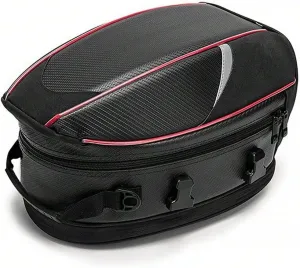 Motorcycle Tail Bag for Triumph Speed Triple 1200 RR Street Bike, Large Capacity Water-Resistant Wear-Resistant Motorcycle Helmet Bag, Expandable Rear Seat Storage Luggage Backpack