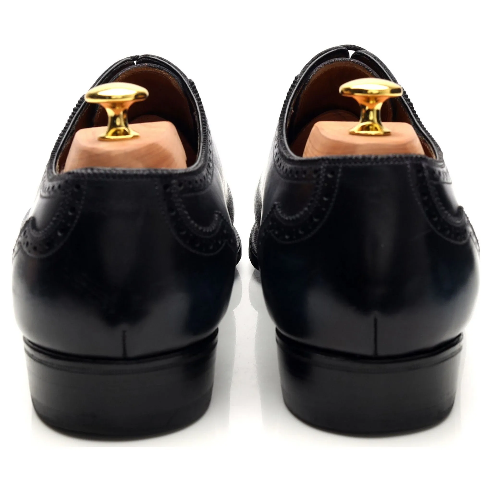 MTO Navy Blue Leather Oxford UK 9.5