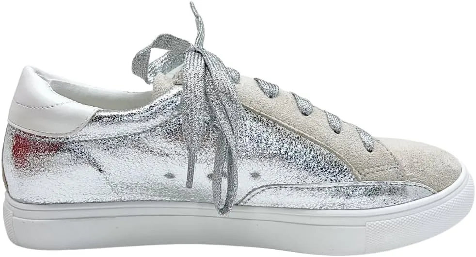 Multi-Fabric Lace-Up Fashion Sneaker