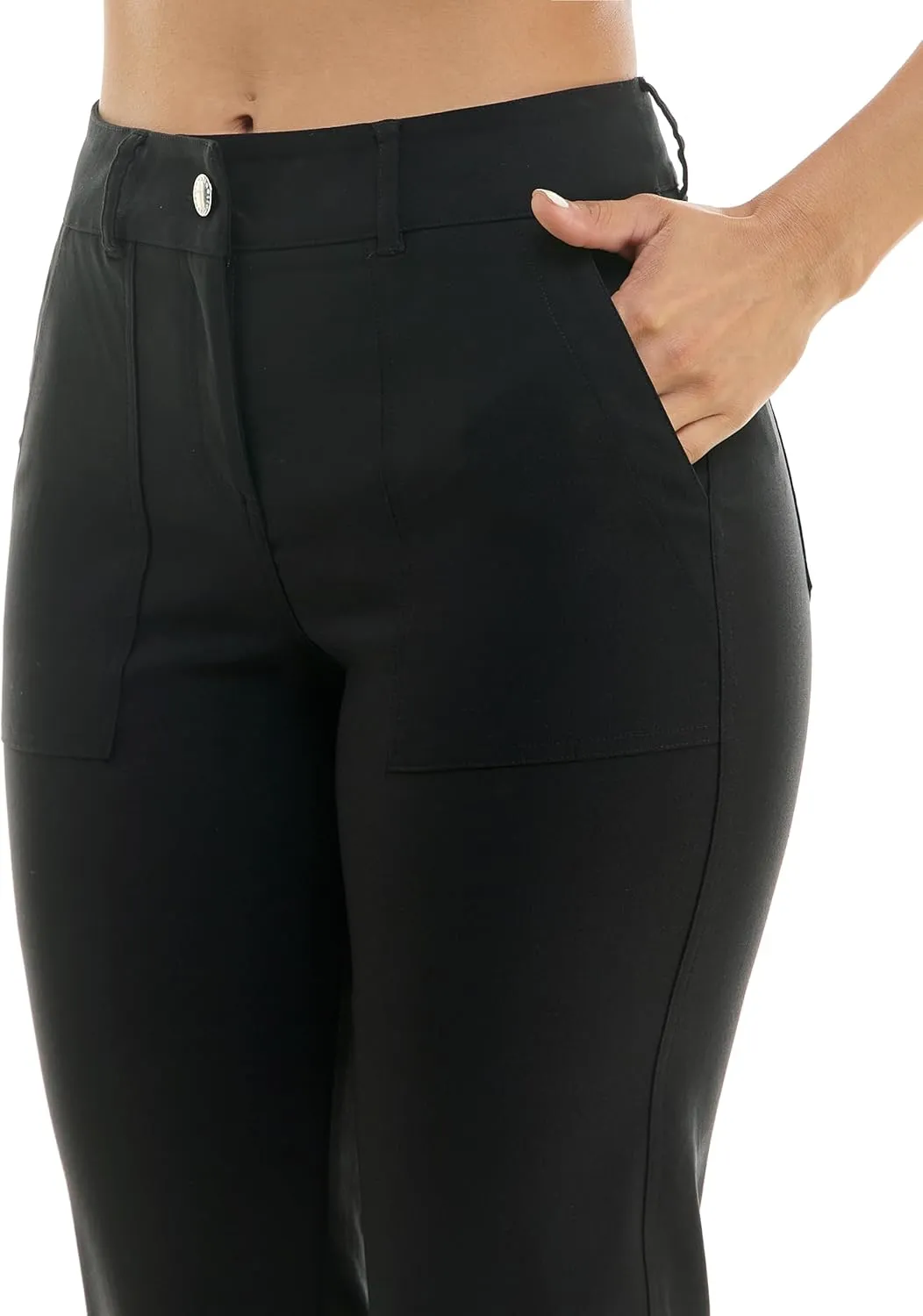 Nanette Nanette Lepore Women's Fly Front Boot Cut Freedom Stretch Pant with Functional Deep Stitch Pockets   Belt Loops