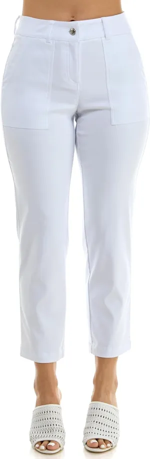 Nanette Nanette Lepore Women's Fly Front Boot Cut Freedom Stretch Pant with Functional Deep Stitch Pockets   Belt Loops