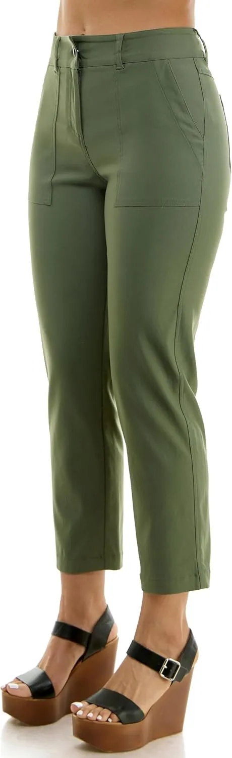 Nanette Nanette Lepore Women's Fly Front Boot Cut Freedom Stretch Pant with Functional Deep Stitch Pockets   Belt Loops