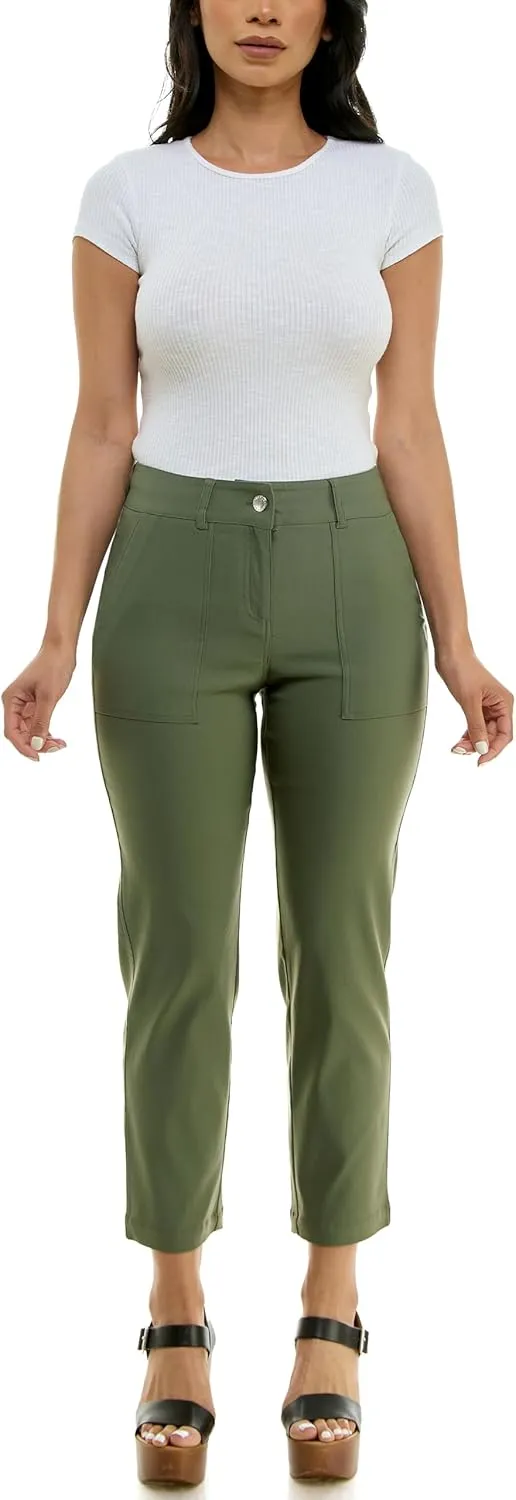 Nanette Nanette Lepore Women's Fly Front Boot Cut Freedom Stretch Pant with Functional Deep Stitch Pockets   Belt Loops