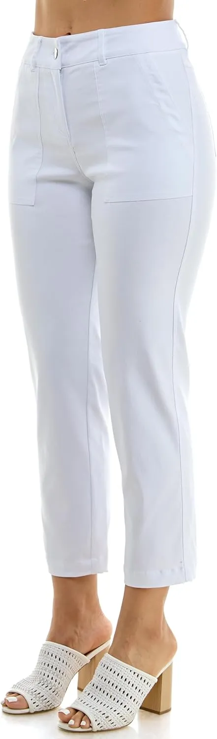 Nanette Nanette Lepore Women's Fly Front Boot Cut Freedom Stretch Pant with Functional Deep Stitch Pockets   Belt Loops