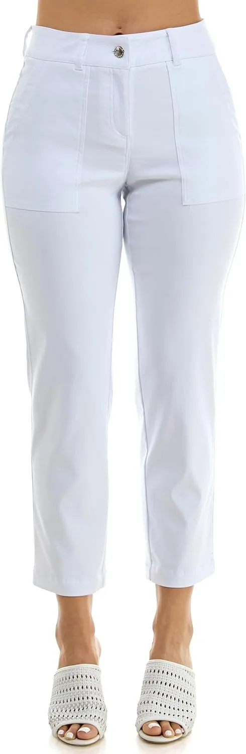 Nanette Nanette Lepore Women's Fly Front Boot Cut Freedom Stretch Pant with Functional Deep Stitch Pockets   Belt Loops