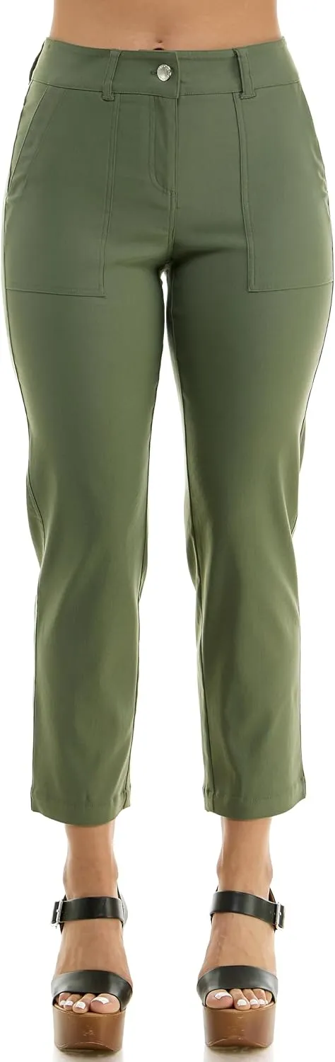 Nanette Nanette Lepore Women's Fly Front Boot Cut Freedom Stretch Pant with Functional Deep Stitch Pockets   Belt Loops