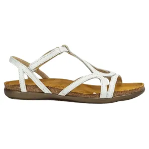 Naot Dorith White Leather Sandal (Women's)