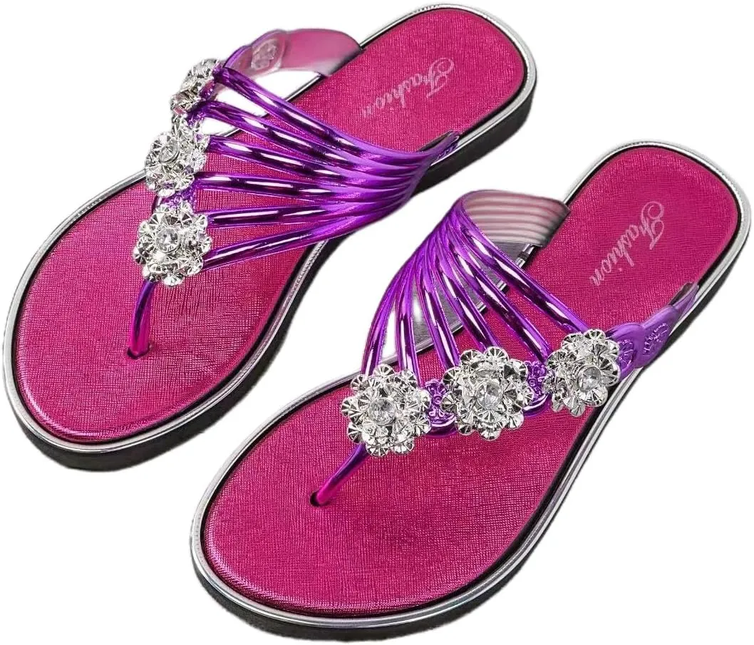 New Women's Summer Flat Slippers Light Flip-flops Casual Outerwear Sandals Shoes
