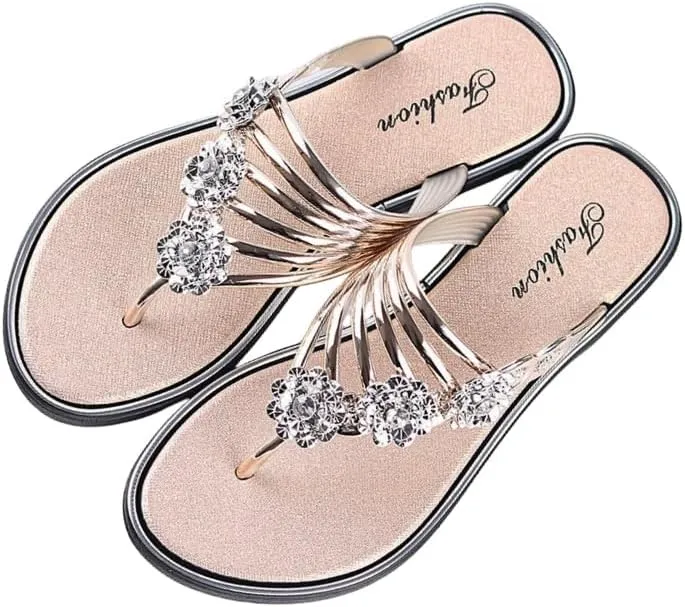 New Women's Summer Flat Slippers Light Flip-flops Casual Outerwear Sandals Shoes