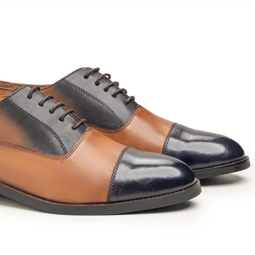 Nova Mens Two Tone Oxford Shoes | Handmade