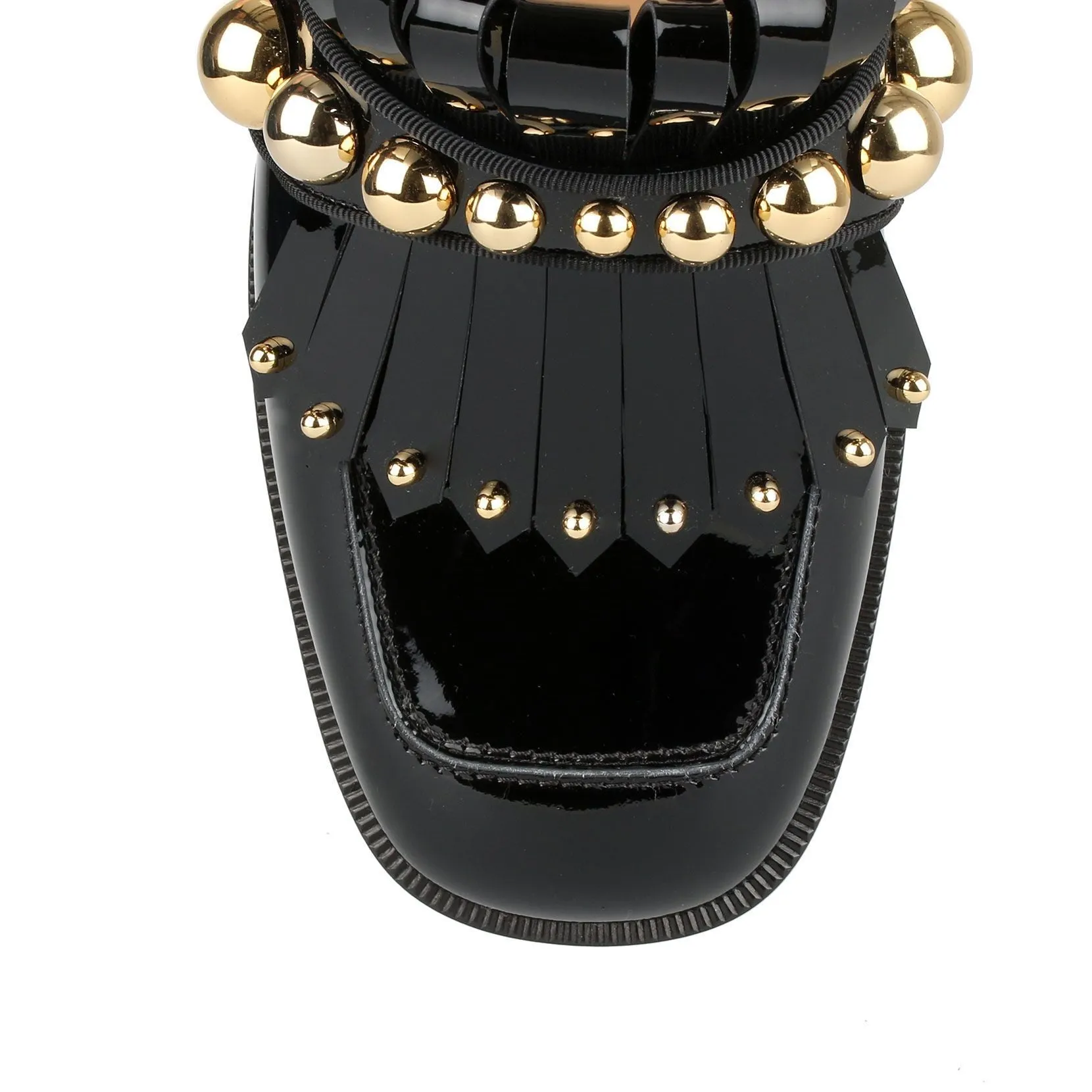 Octavian Mula 35 black patent mule