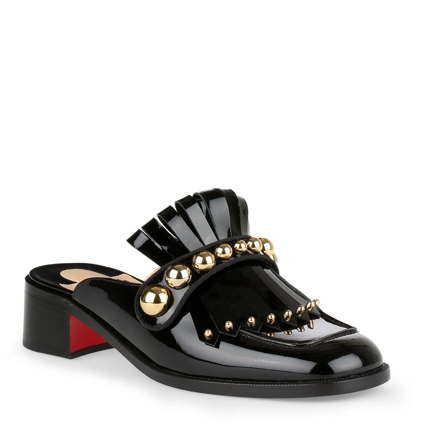 Octavian Mula 35 black patent mule