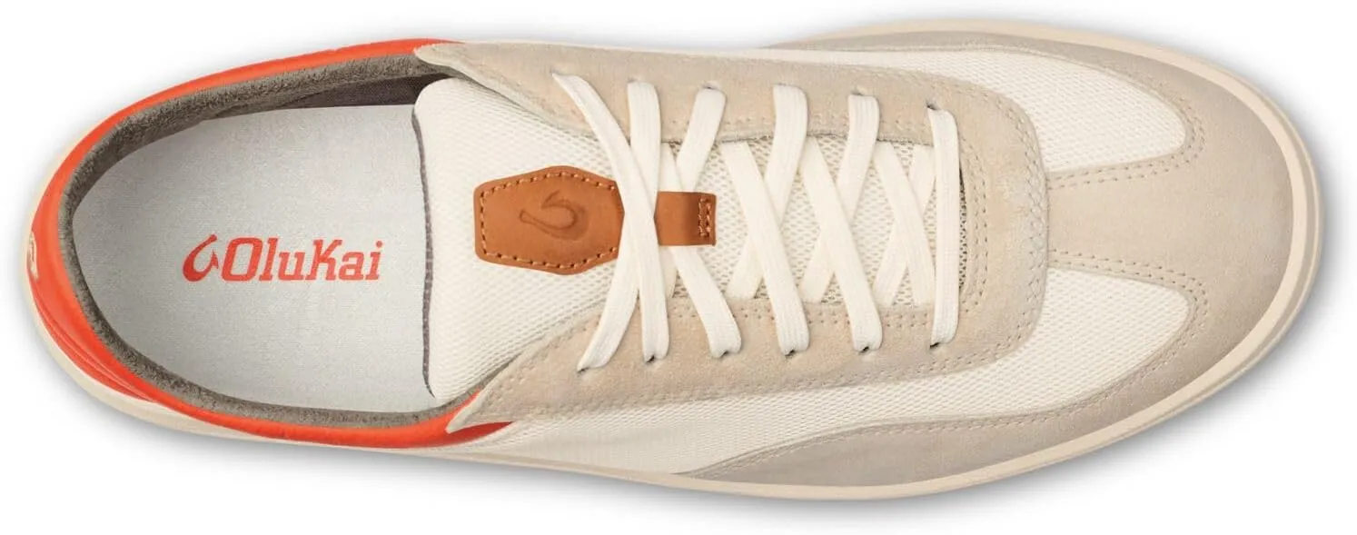 OLUKAI Punini Men's Everyday Sneaker, Classic Lace-Up Design & Countoured Footbed, Comfort Fit & Wet Grip Rubber Soles, Durable & Supportive