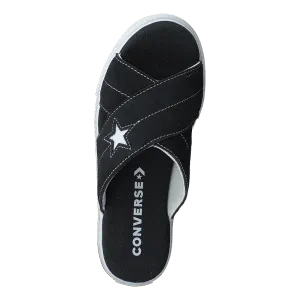 One Star Sandal Black/black/white