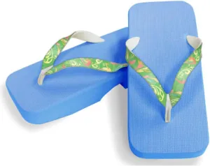 [One Step] [Hajime] Geta Clogs, Soft and Water Resistant, Made of Sponge, 11.2 inches (28.5 cm), SB/Gradeflower x Green, Gradeflower x Green (Gradation Flower x Green/28.5), Gradiene Flower × Green,