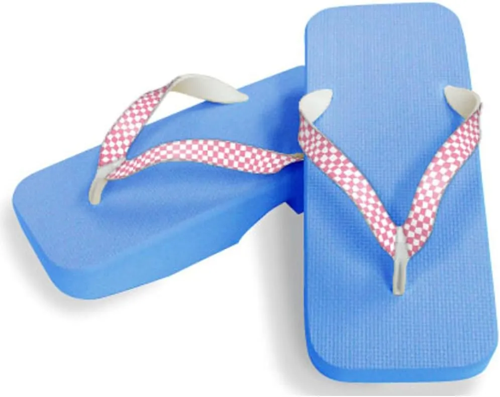 [One Step] [Hajime] Geta Geta Clogs, Soft and Water Resistant, Made of Sponge, 11.2 inches (28.5 cm), SB/Checkered x Pink, Checkered x Pink (Strawberry Pine x Pink/28.5), Strawberry × Pink, 28.5 cm