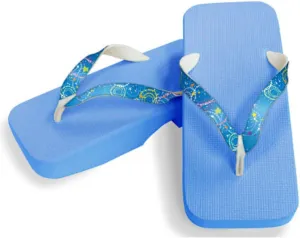 [One Step] [Hajime] Geta Geta Clogs, Soft and Water Resistant, Made of Sponge, 11.2 inches (28.5 cm), SB/Fireworks x Blue, Fireworks x Blue (Hanabi x Blue/28.5), Hannabi × Blue, 28.5 cm