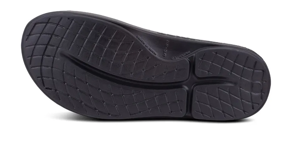 Oofos Ooahh Sport Slide Sandal - Matte Black 1500MATBLK