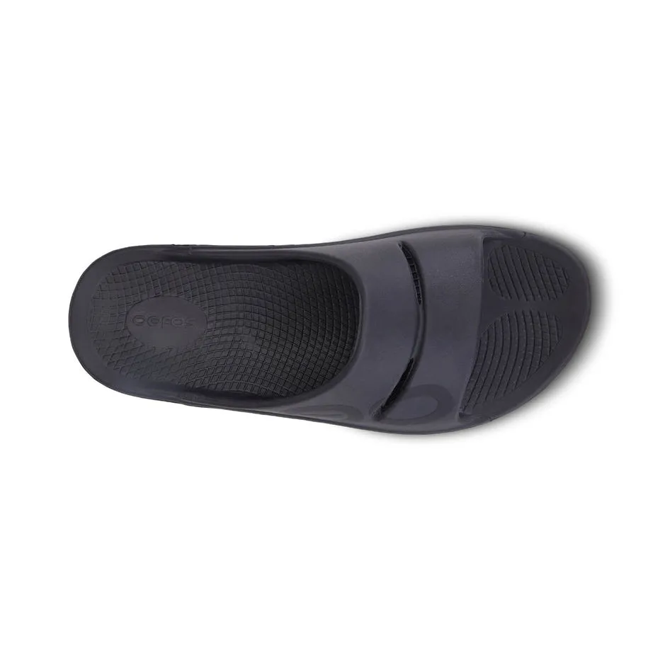 Oofos Ooahh Sport Slide Sandal - Matte Black 1500MATBLK
