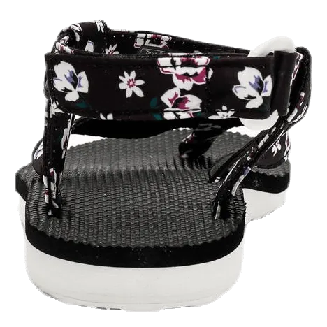 Original Sandal Floral Satin Patterned/Black