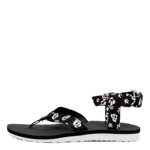 Original Sandal Floral Satin Patterned/Black