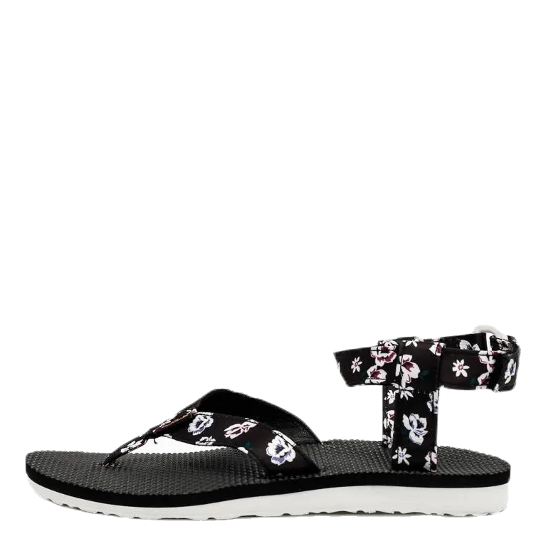 Original Sandal Floral Satin Patterned/Black