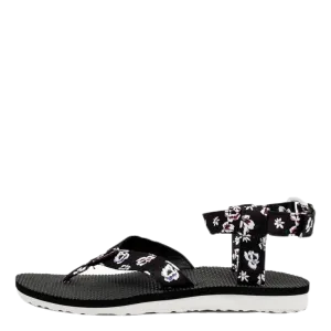 Original Sandal Floral Satin Patterned/Black