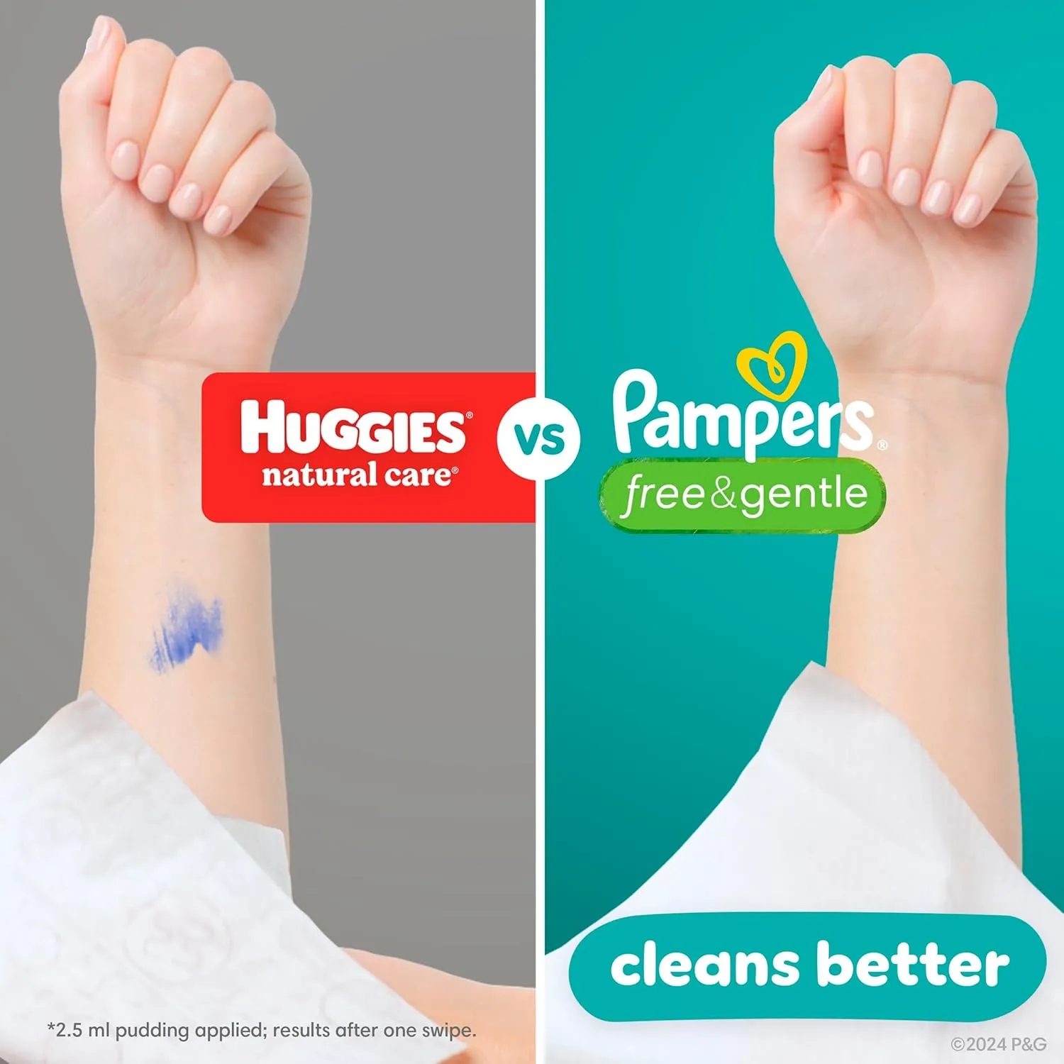 Pampers Baby Wipes, Free & Gentle, Hypoallergenic and Unscented Wipe, 100% Plant Based, Plastic-Free for Babies, 936 Total (12 Flip-Top Packs)