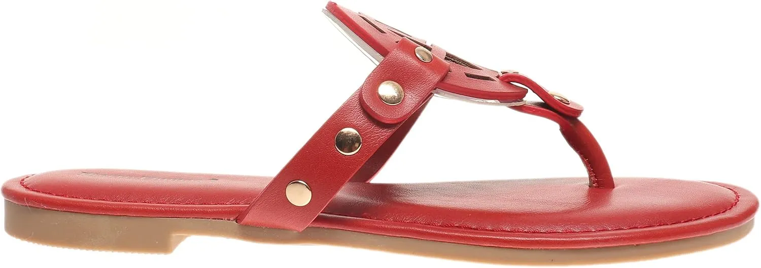 Pierre Dumas Women's Storm Thong Slip On Vegan Flip Flop Sandal
