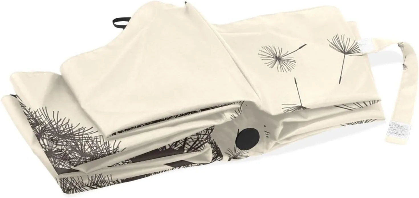 Poeticcity Automatic Folding Umbrella, Auto Open/Close 3 Folds Parasol, Compact Windproof Strong Umbrellas for Travel Sun & Rain