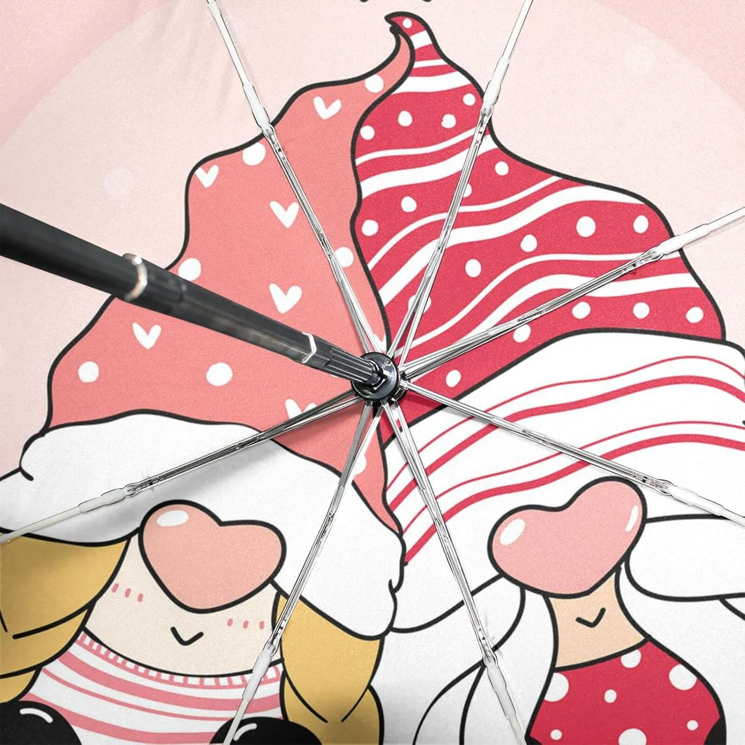 Poeticcity Automatic Folding UPF 50  Anti-UV Rain Umbrella, Auto Open/Close 3 Folds Sun Parasol Canopy Windproof Compact Travel Umbrella