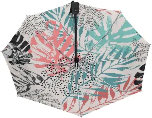 Poeticcity Automatic Folding UPF 50  Anti-UV Rain Umbrella, Auto Open/Close 3 Folds Sun Parasol Canopy Windproof Compact Travel Umbrella