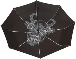 Poeticcity Automatic Folding UPF 50  Anti-UV Rain Umbrella, Auto Open/Close 3 Folds Sun Parasol Canopy Windproof Compact Travel Umbrella