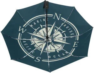 Poeticcity Automatic Folding UPF 50  Anti-UV Rain Umbrella, Auto Open/Close 3 Folds Sun Parasol Canopy Windproof Compact Travel Umbrella
