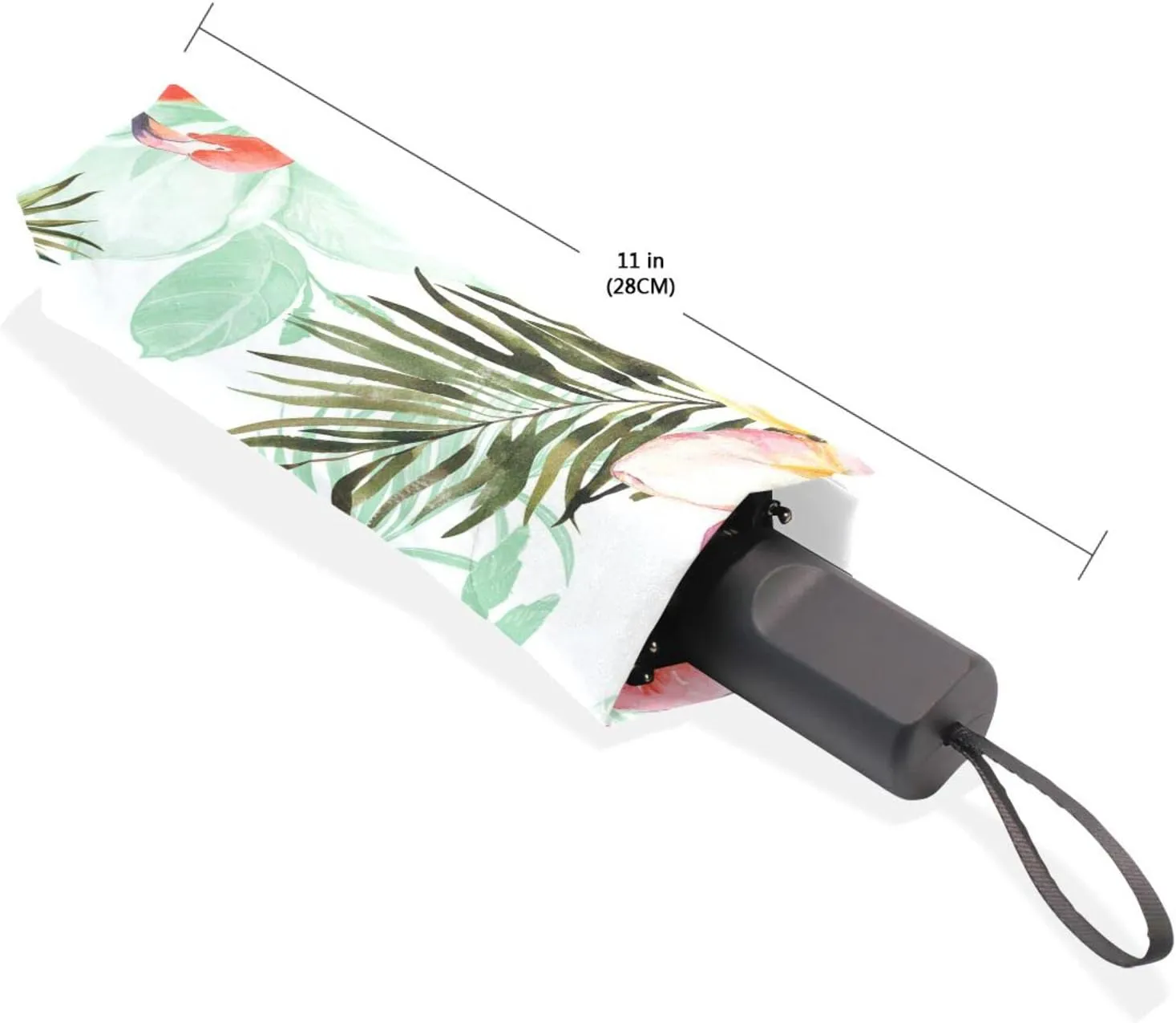 Poeticcity Unisex Manual Folding Rain Umbrella, Foldable Durable Sun Parasol, Collapsible Compact Windproof Portable Umbrellas for Travel