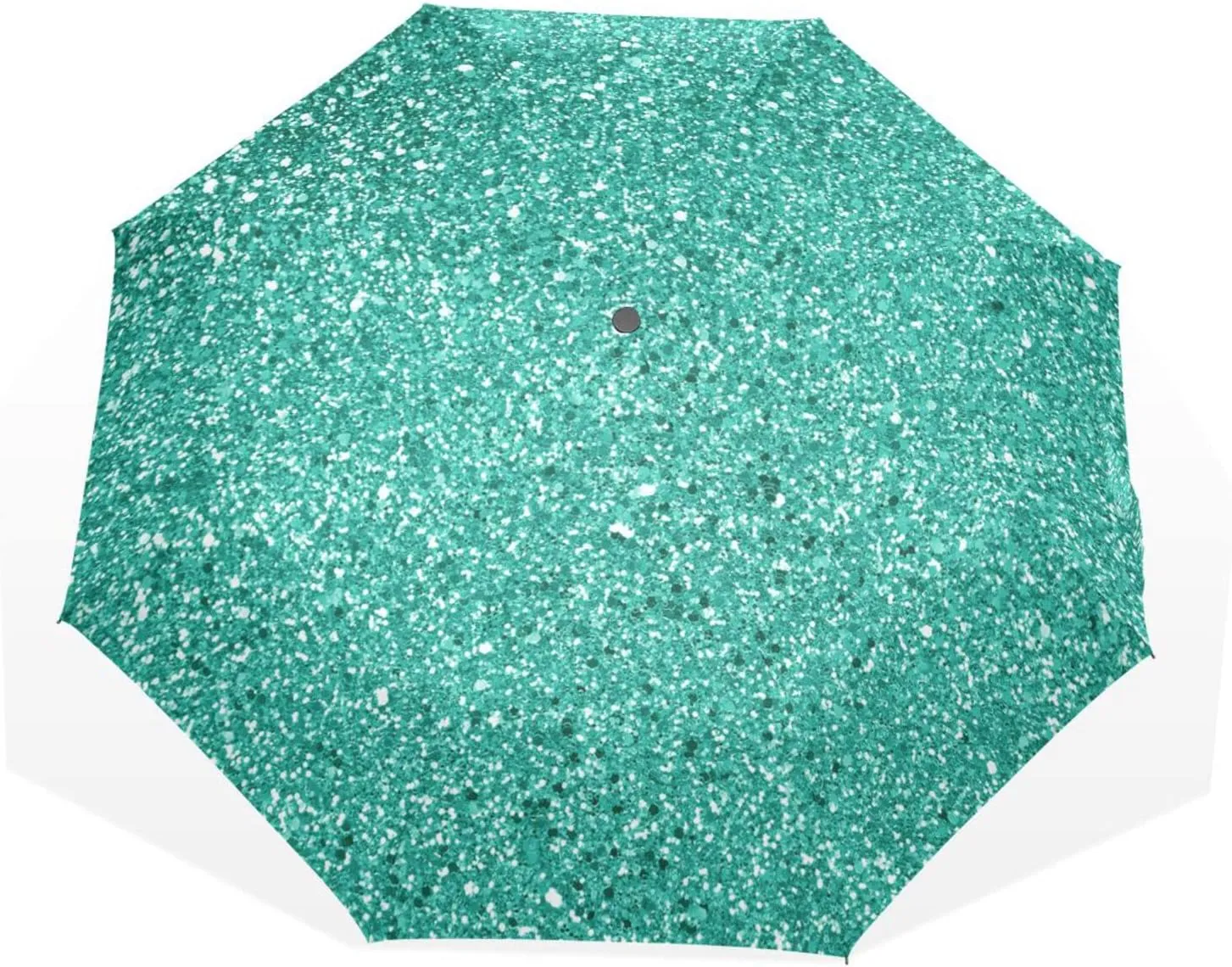 Poeticcity Unisex Manual Folding Rain Umbrella, Foldable Durable Sun Parasol, Collapsible Compact Windproof Portable Umbrellas for Travel